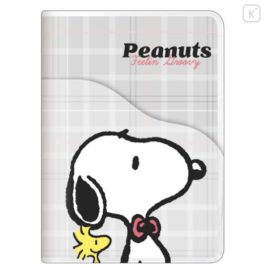 Japan Peanuts A6 Monthly Schedule Book - 2024 / Snoopy & Woodstock Grey - 1