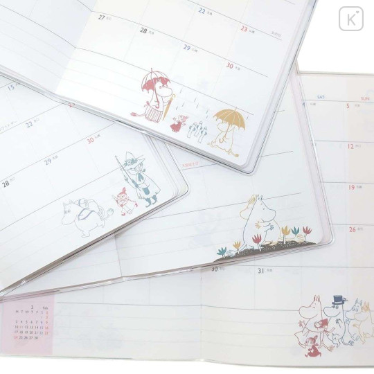 Japan Moomin B6 Schedule Book - 2024 / Little My Pink - 4