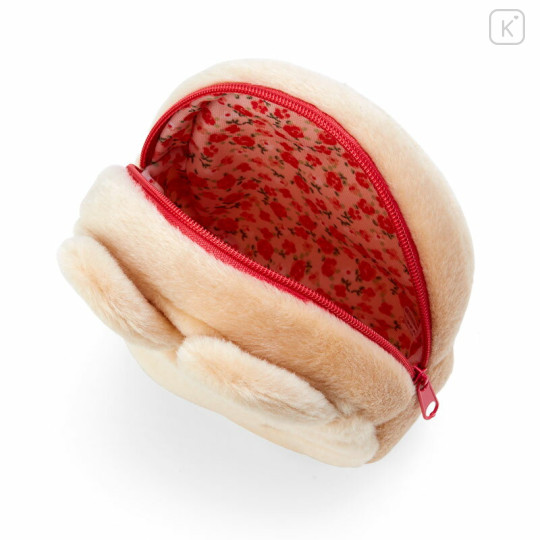 Japan Sanrio Face Shaped Pouch - Marron Cream - 3