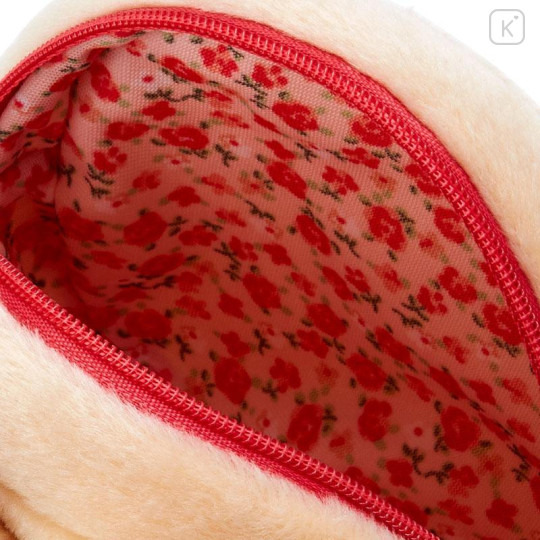 Japan Sanrio Face Shaped Pouch - Marron Cream - 4