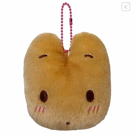 Japan Sanrio Face Coin Case - Marron Cream : Pink - 1