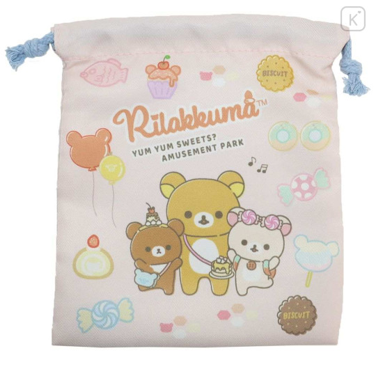 Japan San-X Drawstring Bag - Rilakkuma : Amusement Park - 1