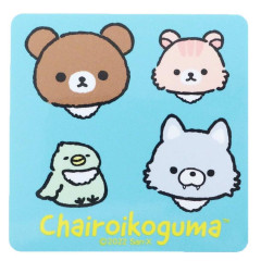 Japan San-X Vinyl Sticker - Chairoikoguma / Blue