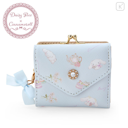 Japan Sanrio Daisy Rico Gamaguchi Wallet - Cinnamoroll : Blue - 1