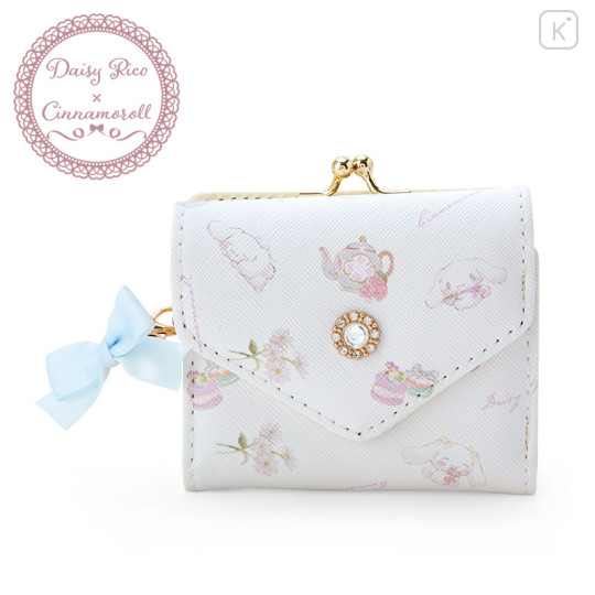 Japan Sanrio Daisy Rico Gamaguchi Wallet - Cinnamoroll : White - 1