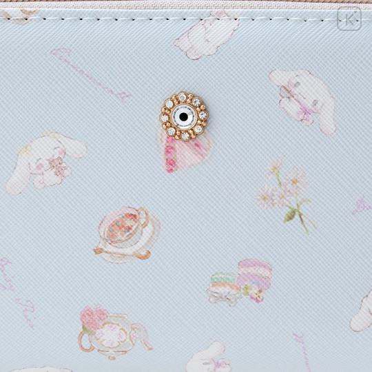 Japan Sanrio Daisy Rico Long Wallet - Cinnamoroll : Blue - 2