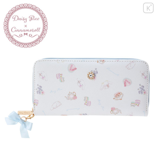 Japan Sanrio Daisy Rico Long Wallet - Cinnamoroll : White - 1