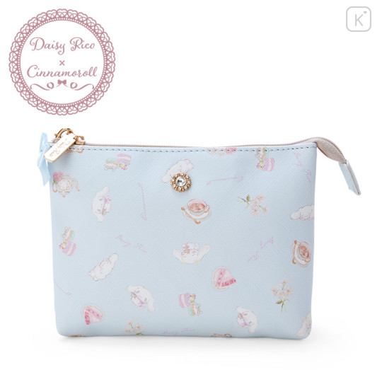 Japan Sanrio Daisy Rico Double Pouch - Cinnamoroll : Blue - 1