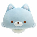 Japan San-X Super Mochi Mochi Triple Cushion - Aoikoookami Wolf / Dandelions and Twin Hamsters - 1