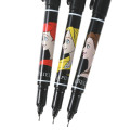 Japan Disney Store Extra Fine Permanent Marker 3pcs Set - Belle, Ariel, Rapunzel - 3