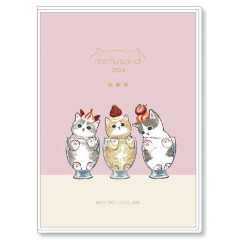 Japan Mofusand A6 Monthly Schedule Book - 2024 / Cat Parfait