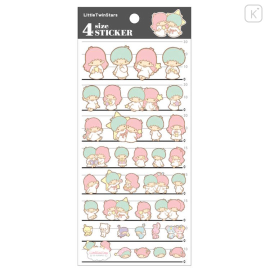 Japan Sanrio 4 Size Sticker - Little Twin Star - 1