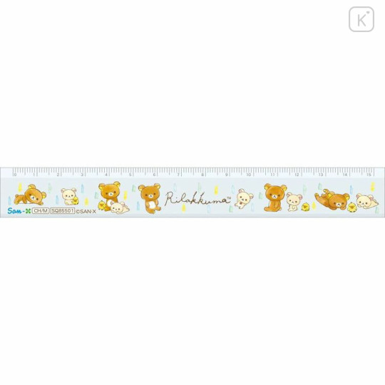 Japan San-X 15cm Ruler - Rilakkuma : Friends - 1