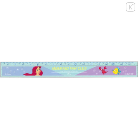 Japan Disney 17cm Ruler - Ariel / Fan Club - 1