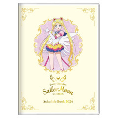 Japan Sailo Moon A6 Monthly Schedule Book - 2024 / Yellow Gold