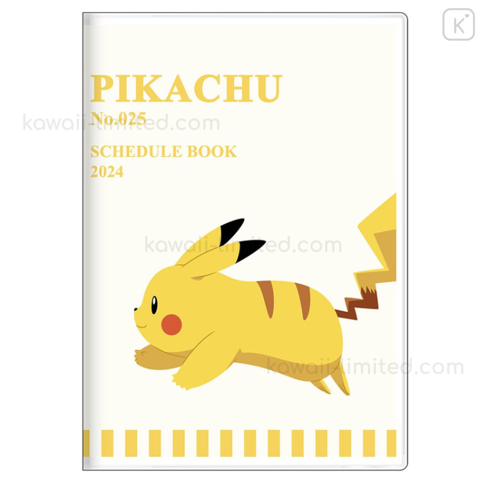 Japan Pokemon A6 Monthly Schedule Book 2024 / Pikachu Kawaii Limited