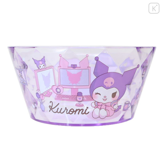 Japan Sanrio Clear Accessory Case Desk Organizer - Kuromi - 1