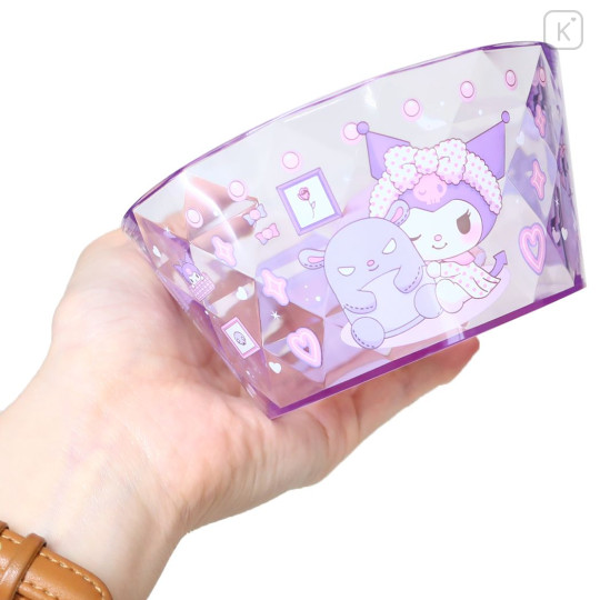 Japan Sanrio Clear Accessory Case Desk Organizer - Kuromi - 2