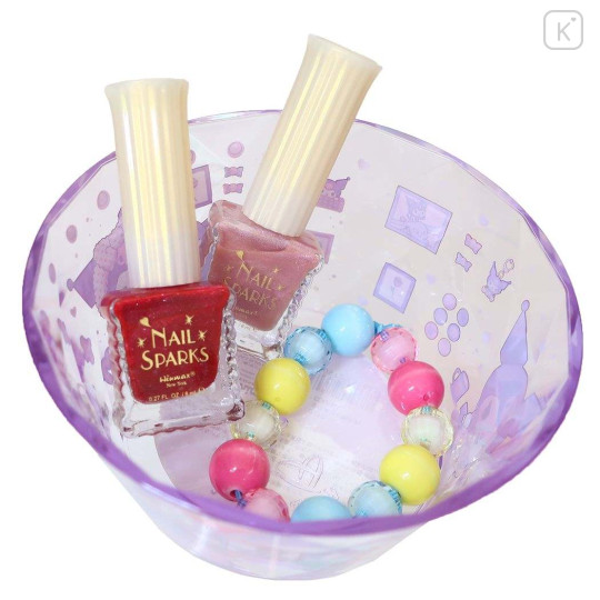 Japan Sanrio Clear Accessory Case Desk Organizer - Kuromi - 3