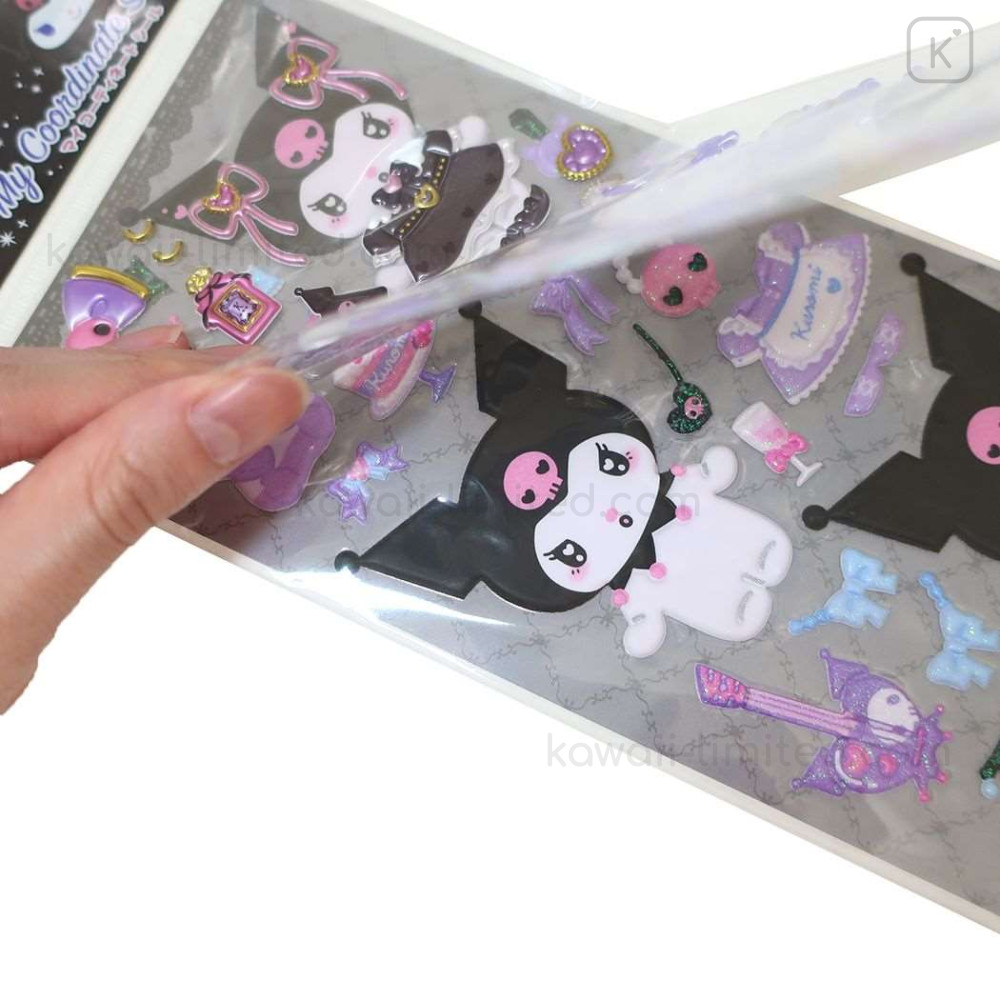 Japan Sanrio Playing Sticker - Kuromi / Dress Up | Kawaii Limited