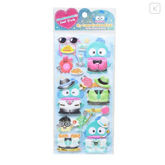 Japan Sanrio Playing Sticker - Hangyodon / Dress Up - 1