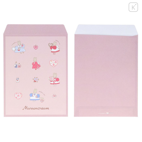 Japan Sanrio Decorative Envelope 10pcs - Marroncream / Retro - 2