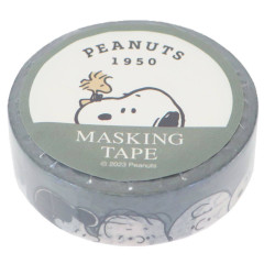 Japan Peanuts Washi Masking Tape - Snoopy / Grey