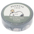 Japan Peanuts Washi Masking Tape - Snoopy / Grey - 1