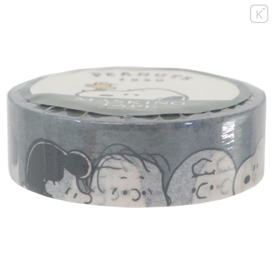 Japan Peanuts Washi Masking Tape - Snoopy / Grey - 2