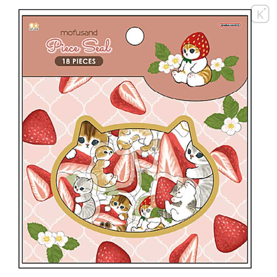 Japan Mofusand Sticker Set - Fruit Cat / Strawberry - 1