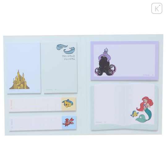 Japan Disney Sticky Notes with Case - Little Mermaid / Otonano-zukan - 2