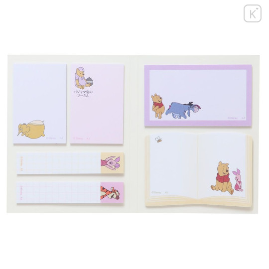 Japan Disney Sticky Notes with Case - Winnie the Pooh / Otonano-zukan - 2