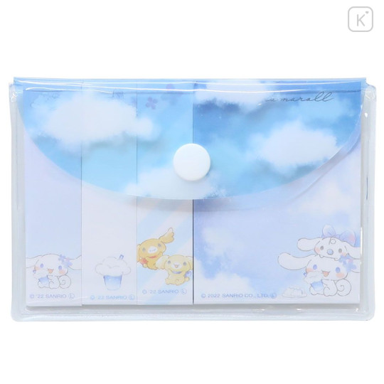 Japan Sanrio Sticky Notes with Magnet Case - Cinnamoroll : Sky Blue - 1