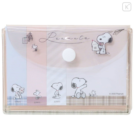 Japan Peanuts Sticky Notes with Magnet Case - Snoopy : Retro - 1
