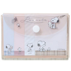Japan Peanuts Sticky Notes with Magnet Case - Snoopy / Retro