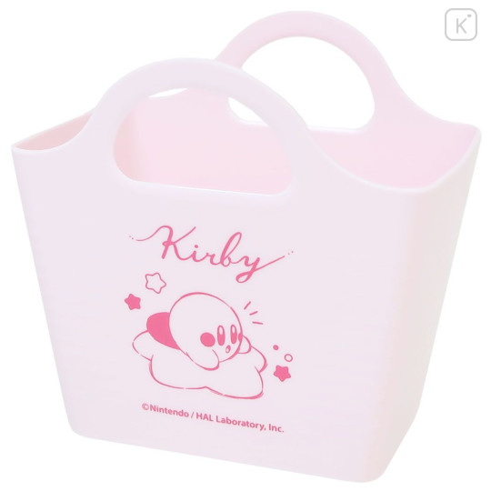 Japan Kirby Accessory Case Desk Organizer - Pink Basket - 1