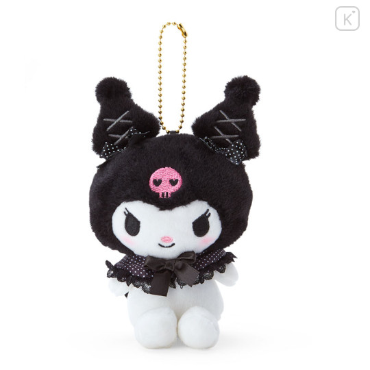 Japan Sanrio Mascot Holder - Kuromi / Girly Black - 1