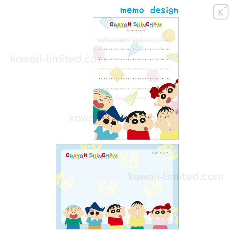 Japan Crayon Shinchan Mini Notepad Hello Friends Kawaii Limited