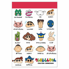 Japan Crayon Shin-chan Mini Notepad - Characters
