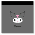 Japan Sanrio Mini Square Memo - Kuromi / Face - 1