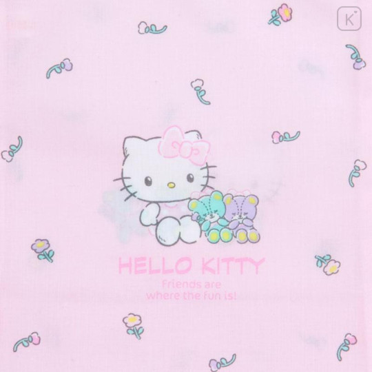Japan Sanrio Original Gusseted Drawstring Bag (S) - Hello Kitty - 6