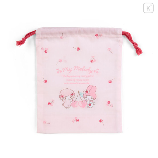 Japan Sanrio Original Gusseted Drawstring Bag (S) - My Melody - 1