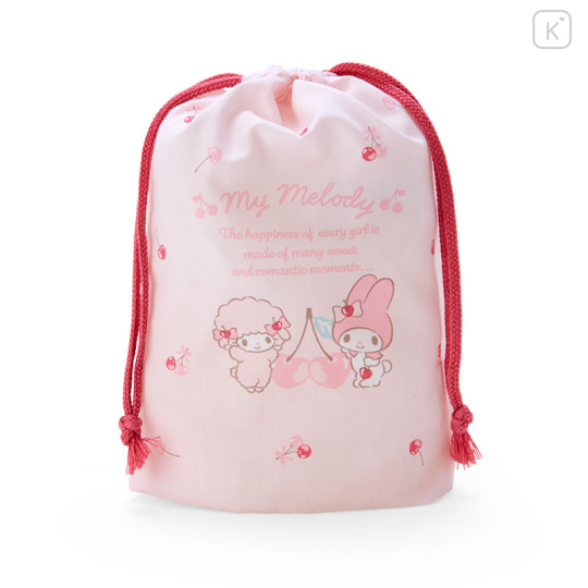 Japan Sanrio Original Gusseted Drawstring Bag (S) - My Melody - 3