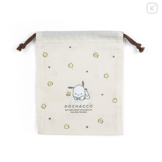 Japan Sanrio Original Gusseted Drawstring Bag (S) - Pochacco - 1