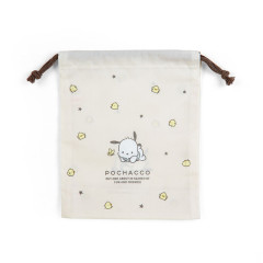 Japan Sanrio Original Gusseted Drawstring Bag (S) - Pochacco