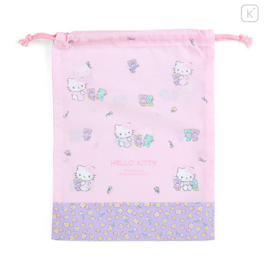 Japan Sanrio Original Drawstring Bag (M) - Hello Kitty - 1