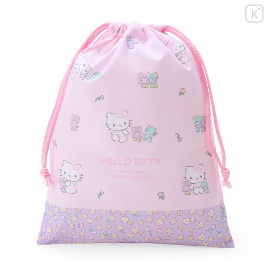 Japan Sanrio Original Drawstring Bag (M) - Hello Kitty - 3