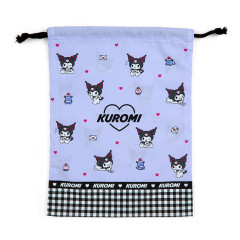 Japan Sanrio Original Drawstring Bag (M) - Kuromi