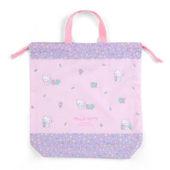 Japan Sanrio Original Drawstring Bag with Handle - Hello Kitty