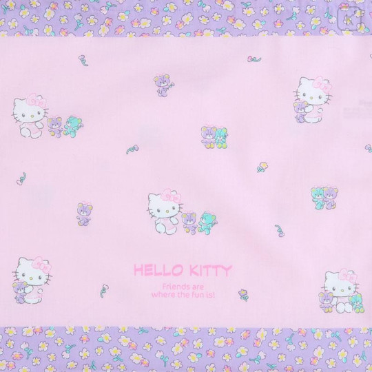 Japan Sanrio Original Drawstring Bag with Handle - Hello Kitty - 4